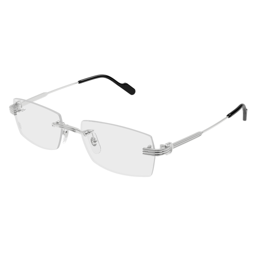 Première de Cartier Rectangular Rimless Eyeglasses