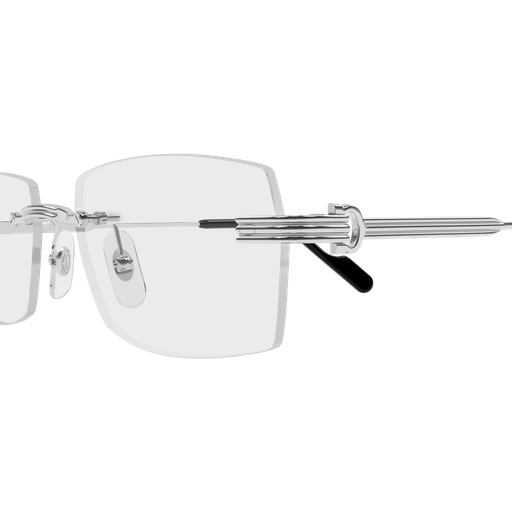 Première de Cartier Rectangular Rimless Eyeglasses