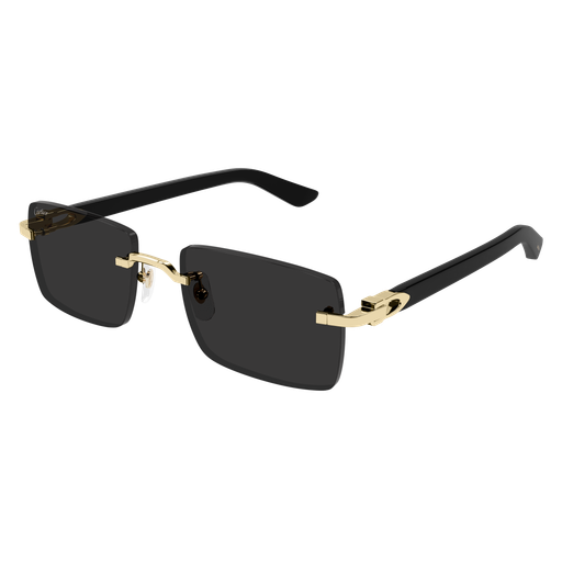C Allongé de Cartier Motif Rimless Acetate Sunglasses