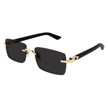 C Allongé de Cartier Motif Rimless Acetate Sunglasses