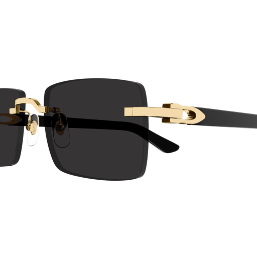 C Allongé de Cartier Motif Rimless Acetate Sunglasses