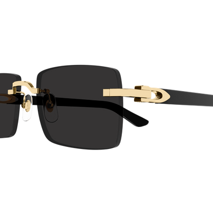 C Allongé de Cartier Motif Rimless Acetate Sunglasses