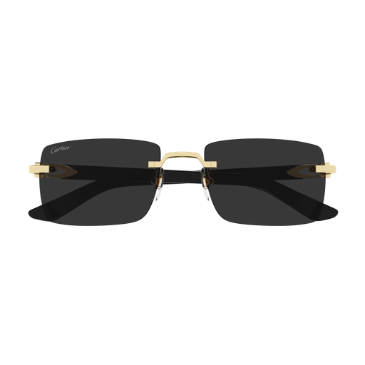 C Allongé de Cartier Motif Rimless Acetate Sunglasses