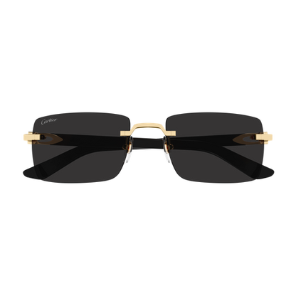 C Allongé de Cartier Motif Rimless Acetate Sunglasses