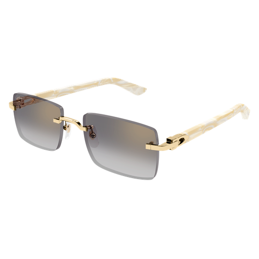C Allongé de Cartier Motif Rimless Acetate Sunglasses