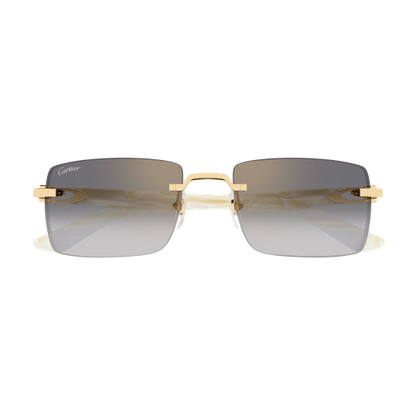 C Allongé de Cartier Motif Rimless Acetate Sunglasses