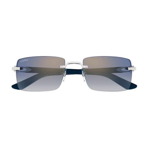 C Allongé de Cartier Motif Rimless Acetate Sunglasses