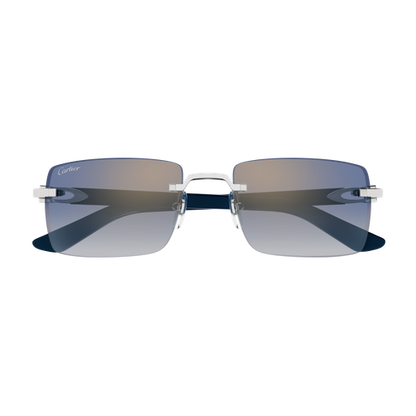 C Allongé de Cartier Motif Rimless Acetate Sunglasses
