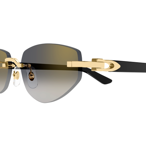 C Allongé de Cartier Motif Rimless Acetate Sunglasses