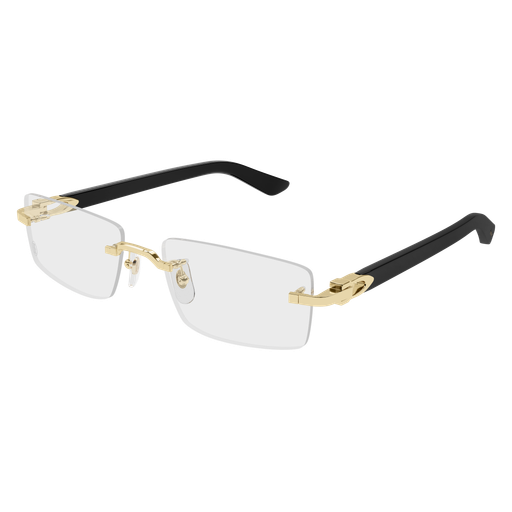 C Allongé de Cartier Motif Rimless Acetate Eyeglasses