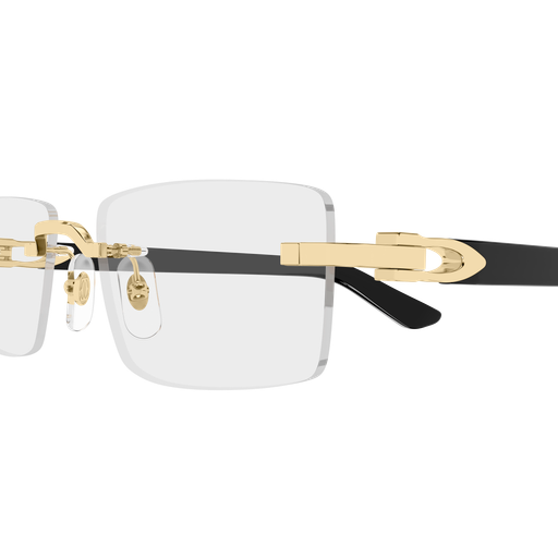 C Allongé de Cartier Motif Rimless Acetate Eyeglasses