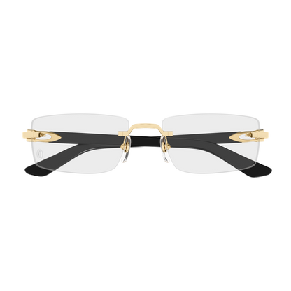C Allongé de Cartier Motif Rimless Acetate Eyeglasses