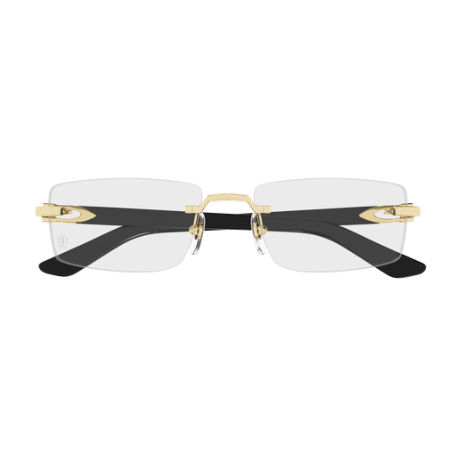C Allongé de Cartier Motif Rimless Acetate Eyeglasses