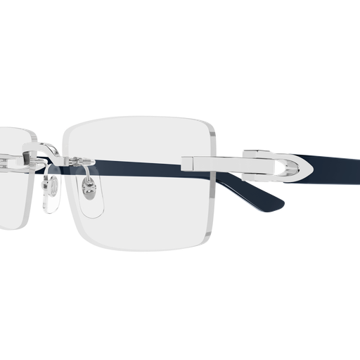 C Allongé de Cartier Motif Rimless Acetate Eyeglasses