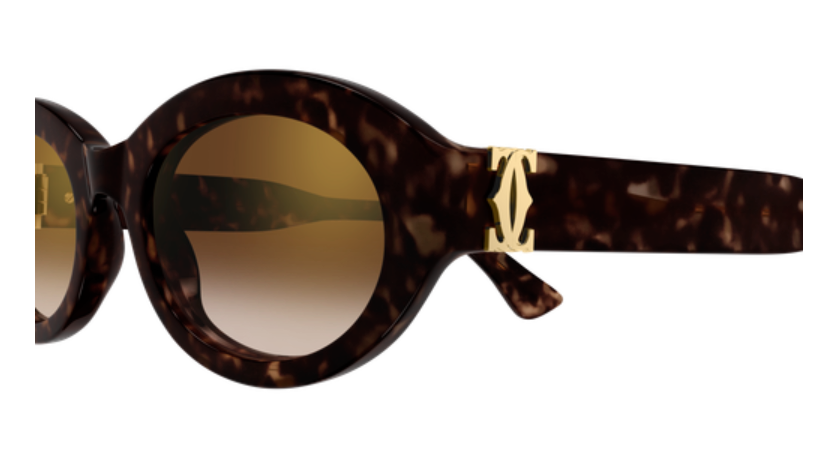 Signature C de Cartier Oval Acetate Sunglasses
