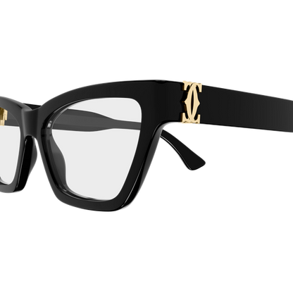 C de Cartier Rectangular Cat Eye Acetate Eyeglasses