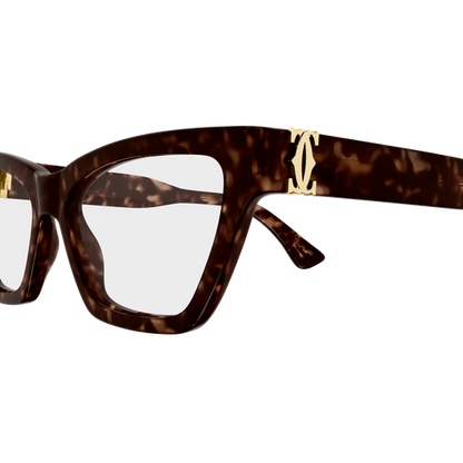 C de Cartier Rectangular Cat Eye Acetate Eyeglasses