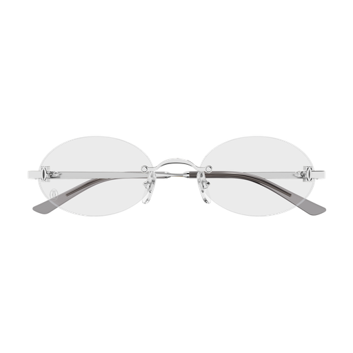 C de Cartier Oval Rimless Metal Eyeglasses