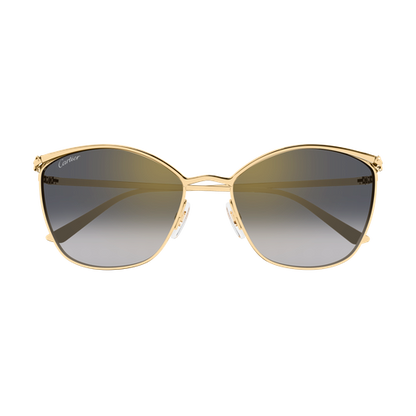 Panthère de Cartier Cat Eye Metal Sunglasses