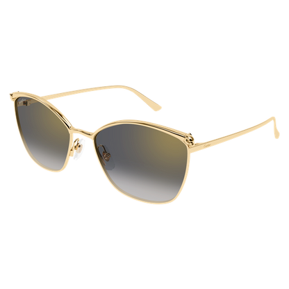 Panthère de Cartier Cat Eye Metal Sunglasses