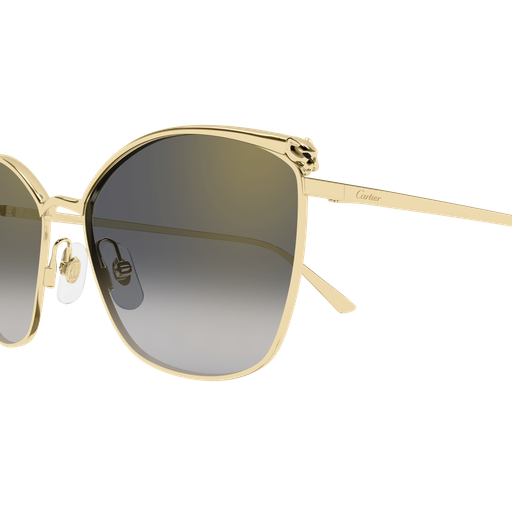 Panthère de Cartier Cat Eye Metal Sunglasses
