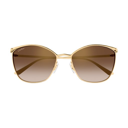 Panthère de Cartier Cat Eye Metal Sunglasses