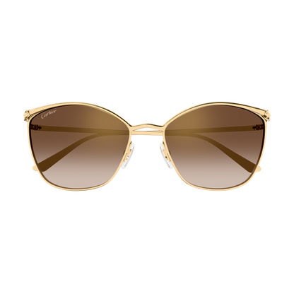 Panthère de Cartier Cat Eye Metal Sunglasses