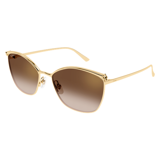 Panthère de Cartier Cat Eye Metal Sunglasses