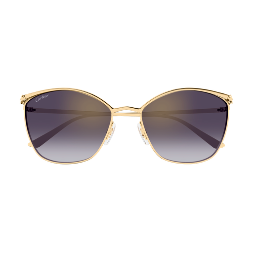 Panthère de Cartier Cat Eye Metal Sunglasses