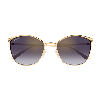 Panthère de Cartier Cat Eye Metal Sunglasses