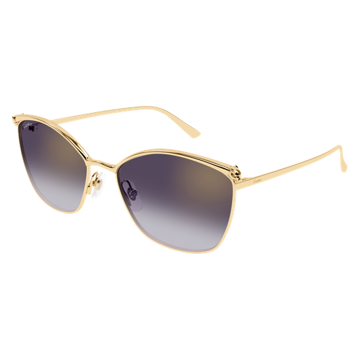 Panthère de Cartier Cat Eye Metal Sunglasses