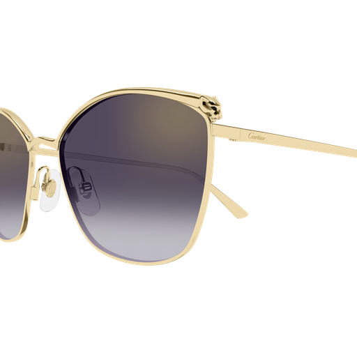 Panthère de Cartier Cat Eye Metal Sunglasses