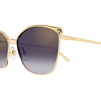 Panthère de Cartier Cat Eye Metal Sunglasses