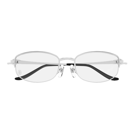 Panthère de Cartier Oval Half Rim Metal Eyeglasses