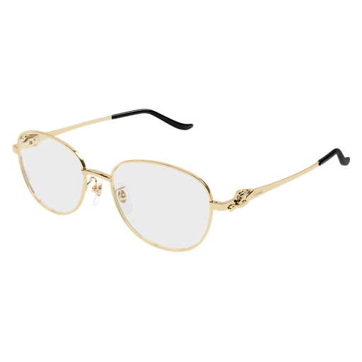 Panthère de Cartier Round Metal Eyeglasses