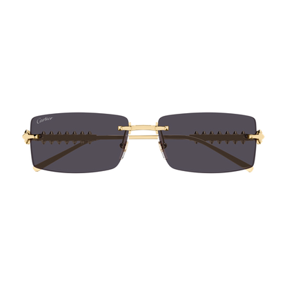 Clash de Cartier Rectangular Metal Sunglasses
