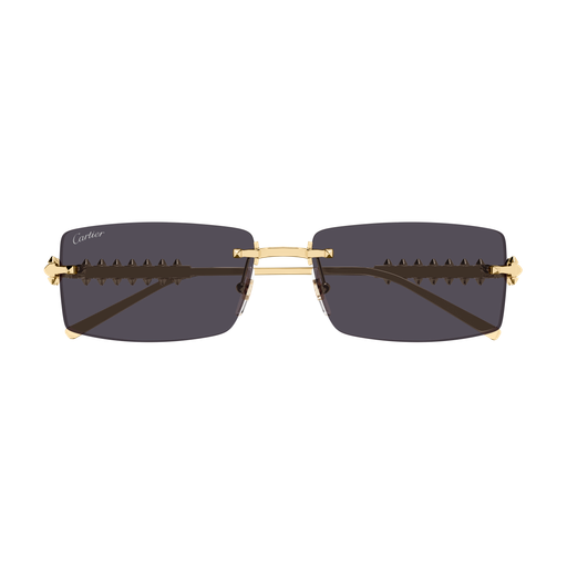 Clash de Cartier Rectangular Metal Sunglasses