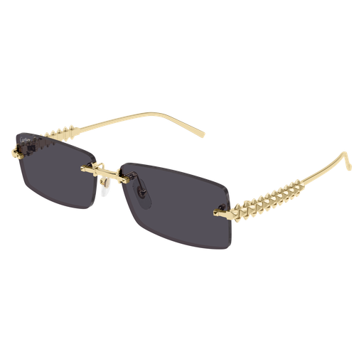 Clash de Cartier Rectangular Metal Sunglasses