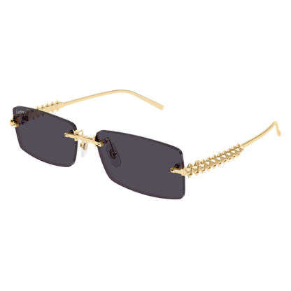 Clash de Cartier Rectangular Metal Sunglasses