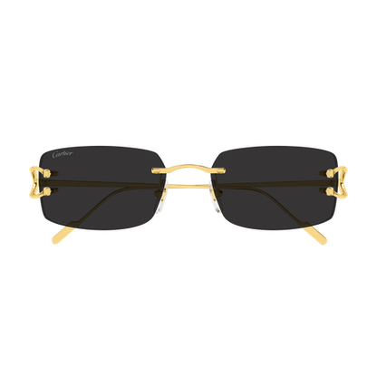 Decor Precious de Cartier Solid Gold Rimless Sunglasses