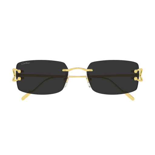Decor Precious de Cartier Solid Gold Rimless Sunglasses