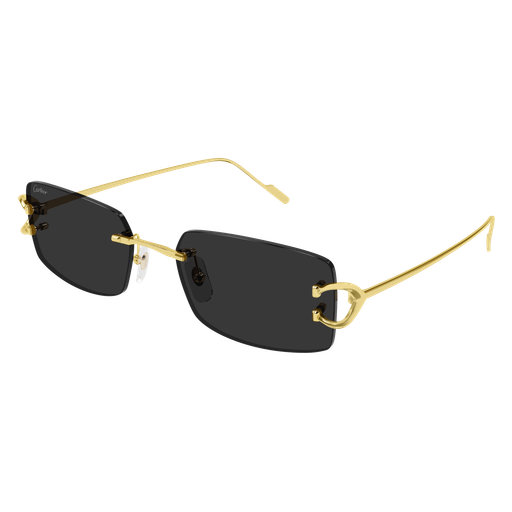 Decor Precious de Cartier Solid Gold Rimless Sunglasses