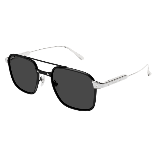 Santos de Cartier Aviator Titanium Polarized Sunglasses