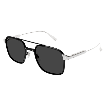 Santos de Cartier Aviator Titanium Polarized Sunglasses