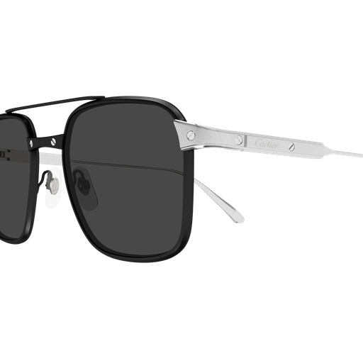Santos de Cartier Aviator Titanium Polarized Sunglasses