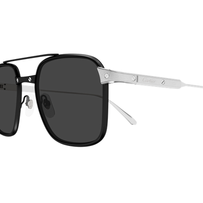 Santos de Cartier Aviator Titanium Polarized Sunglasses