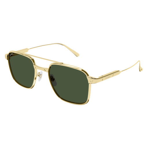 Santos de Cartier Aviator Titanium Polarized Sunglasses
