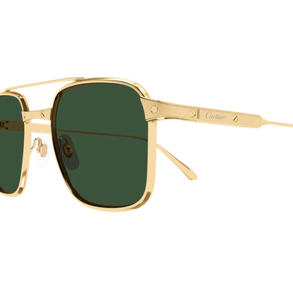 Santos de Cartier Aviator Titanium Polarized Sunglasses