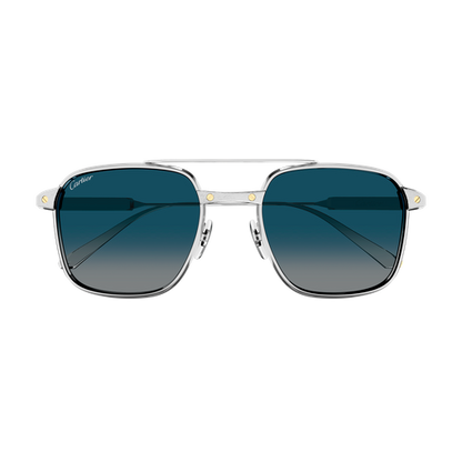 Santos de Cartier Aviator Titanium Polarized Sunglasses
