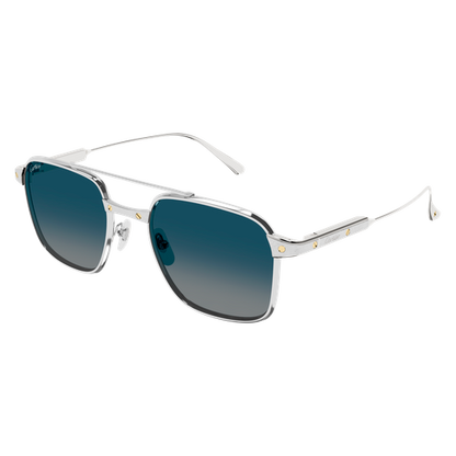 Santos de Cartier Aviator Titanium Polarized Sunglasses